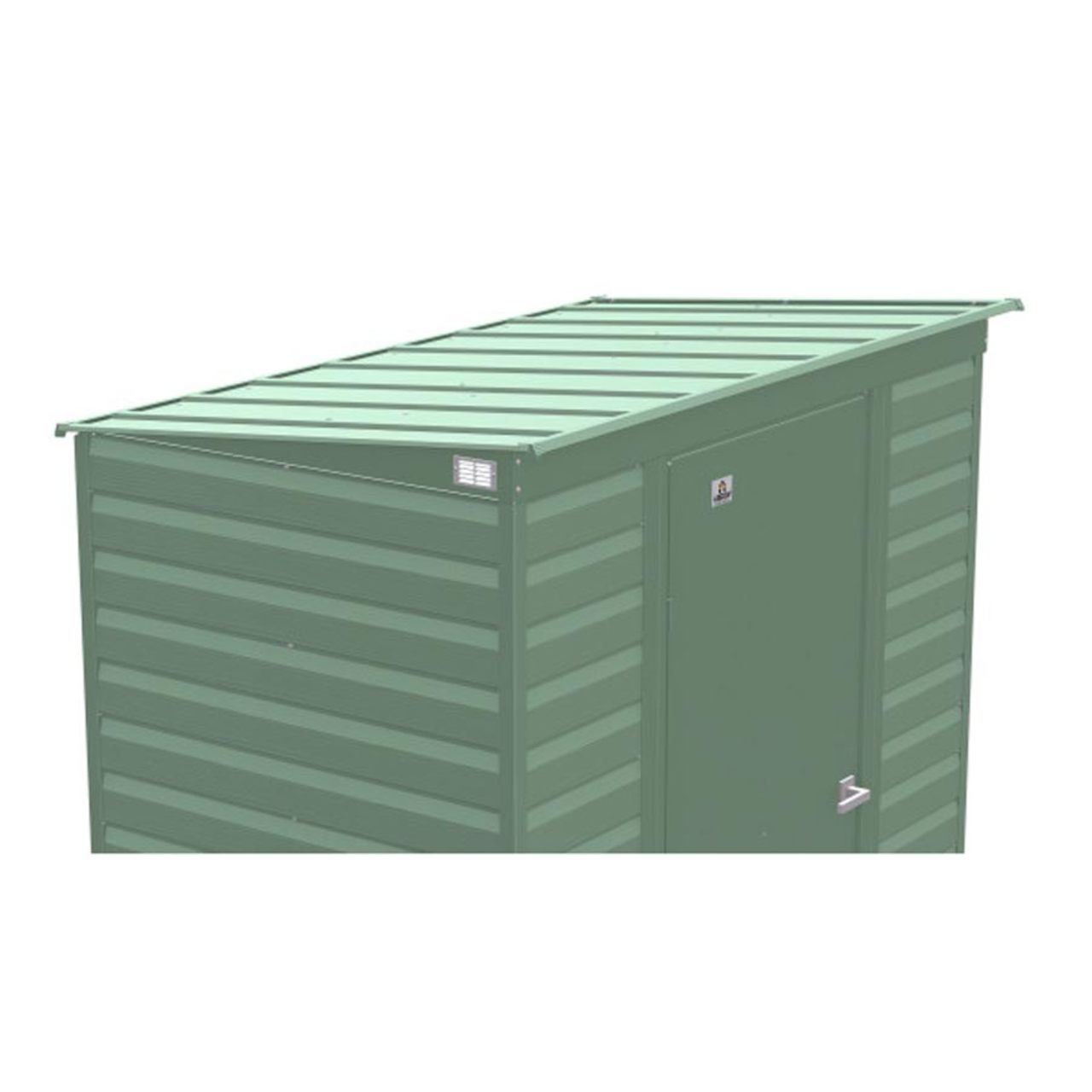 Arrow Select 6' x 4' Steel Storage Shed  -  Sage Green