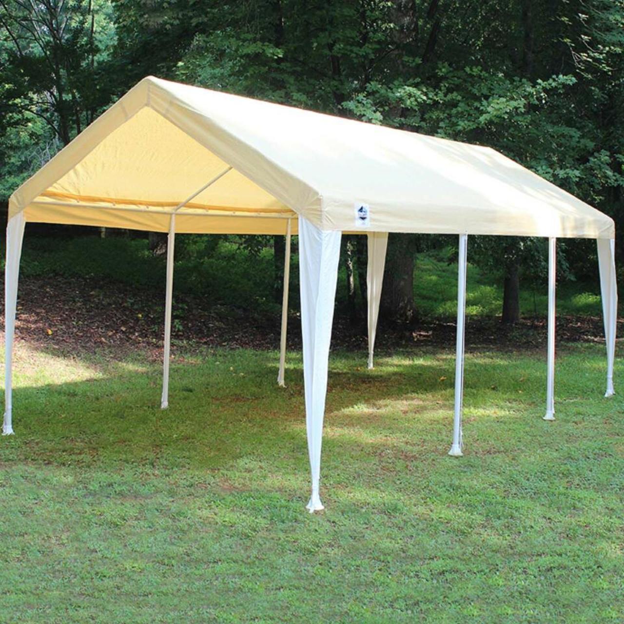 King Canopy  10' x 20' Tan and White Universal 8-Leg Canopy - C81020PCTW