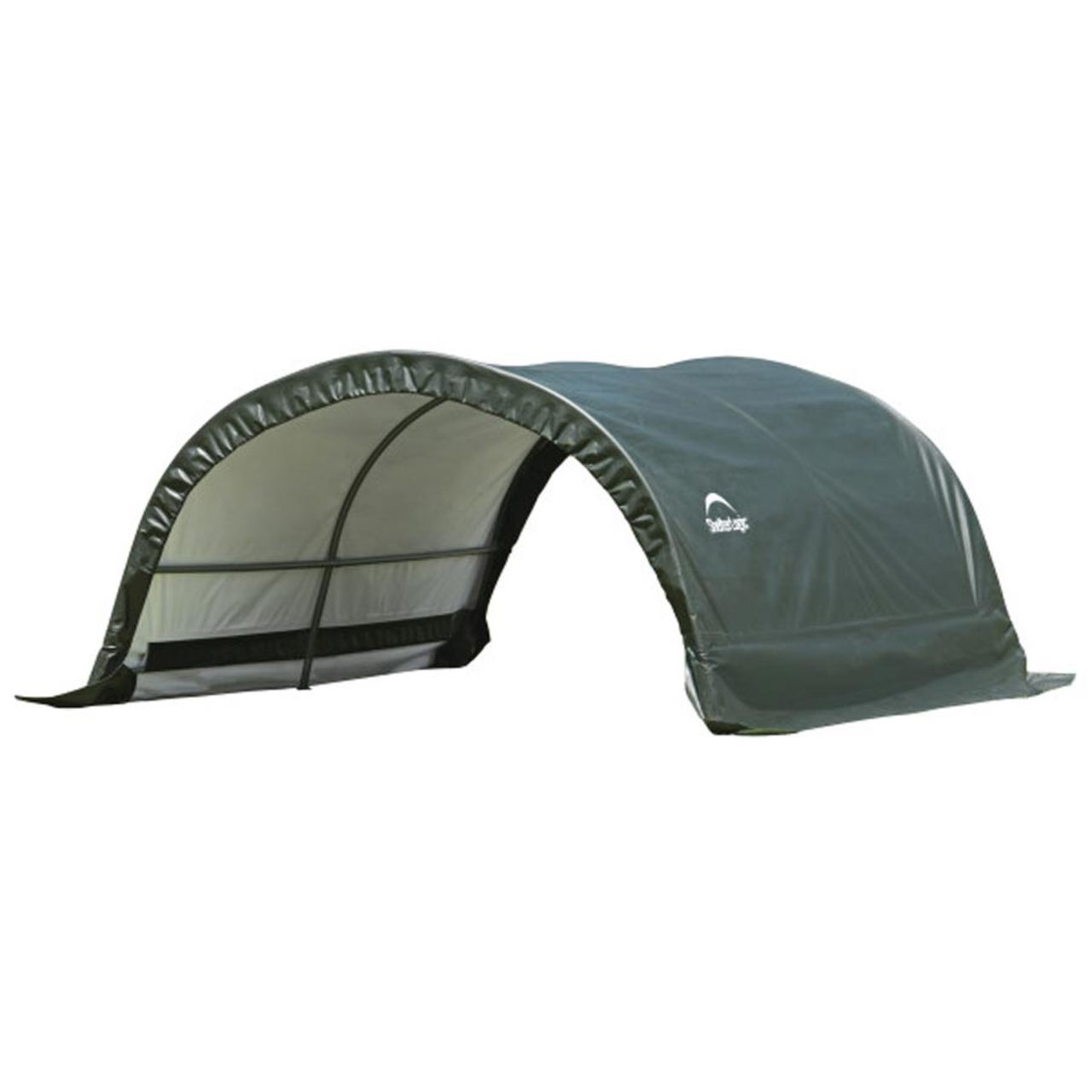 Small Round 8' x 10' x 5' Portable Livestock Shelter in Green
