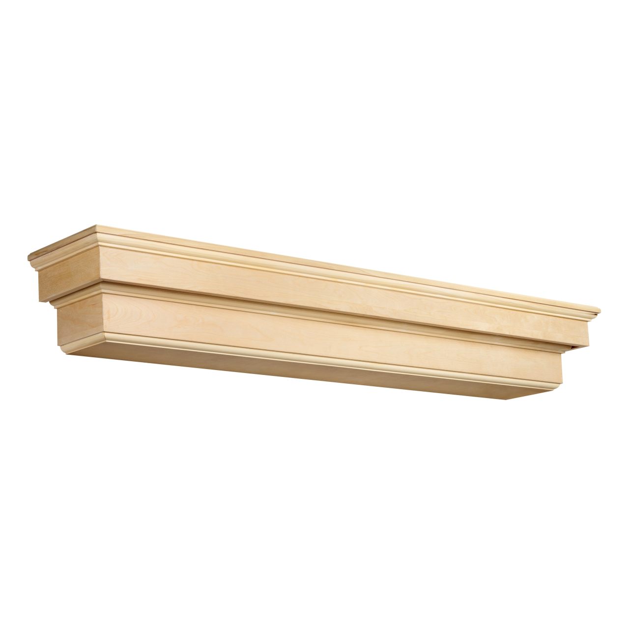 60" Auburn Unfinished Fireplace Shelf by Pearl Mantels