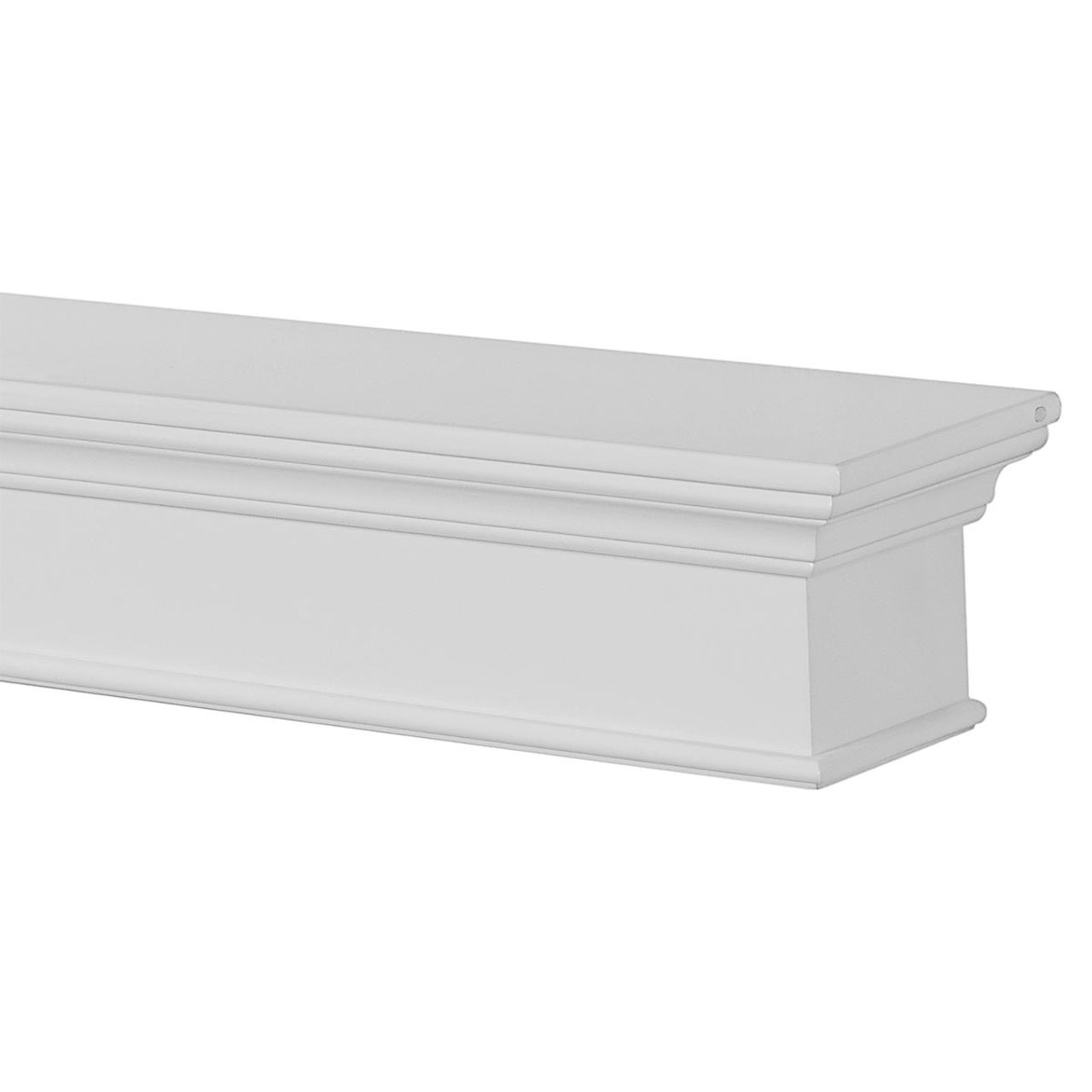 60" Henry MDF Fireplace Shelf by Pearl Mantels - White Paint Finish