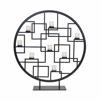 Pilgrim 31'' x 33'' Black Reflections Tea Light Summer Fireplace Screen