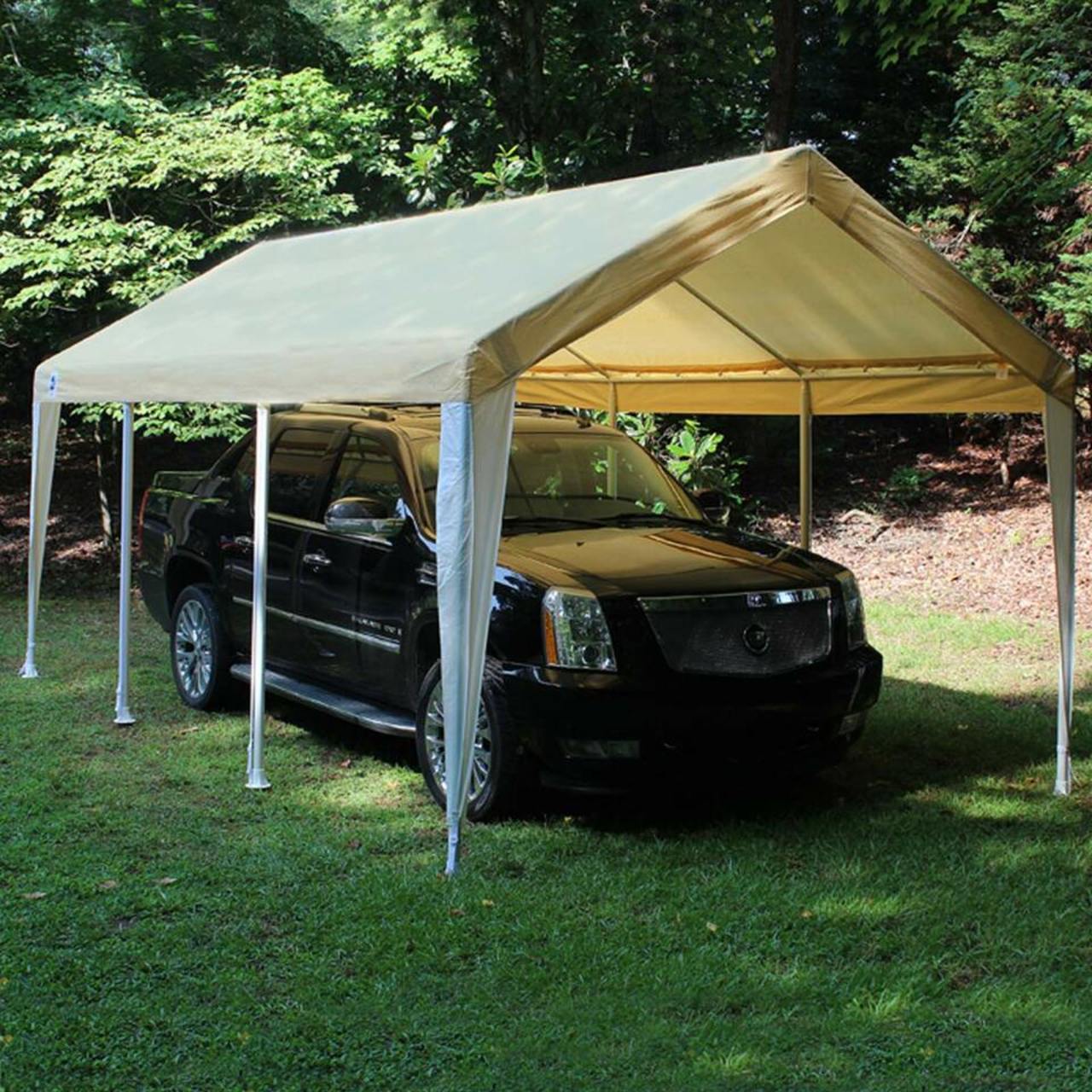 King Canopy  10' x 20' Tan and White Universal 8-Leg Canopy - C81020PCTW