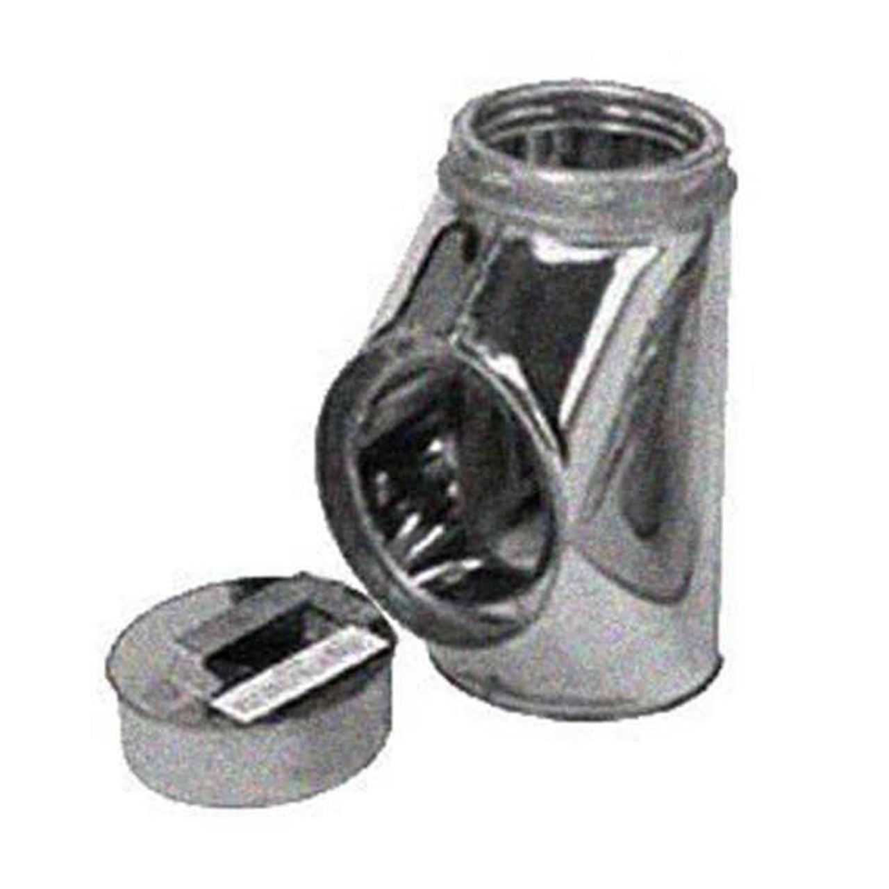 8" Selkirk Galvanized Insulated Tee With Tee Plug - 208100G