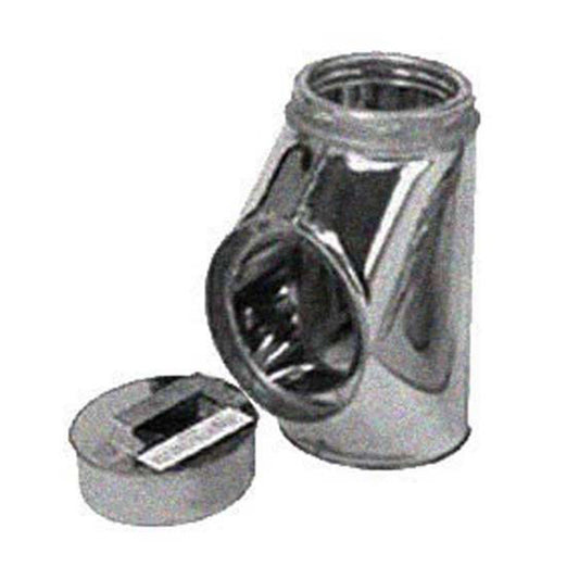 8" Selkirk Galvanized Insulated Tee With Tee Plug - 208100G