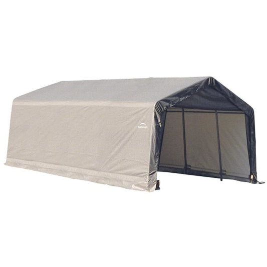 ShelterCoat 12' x  20'  Garage With Peak Roof - Gray