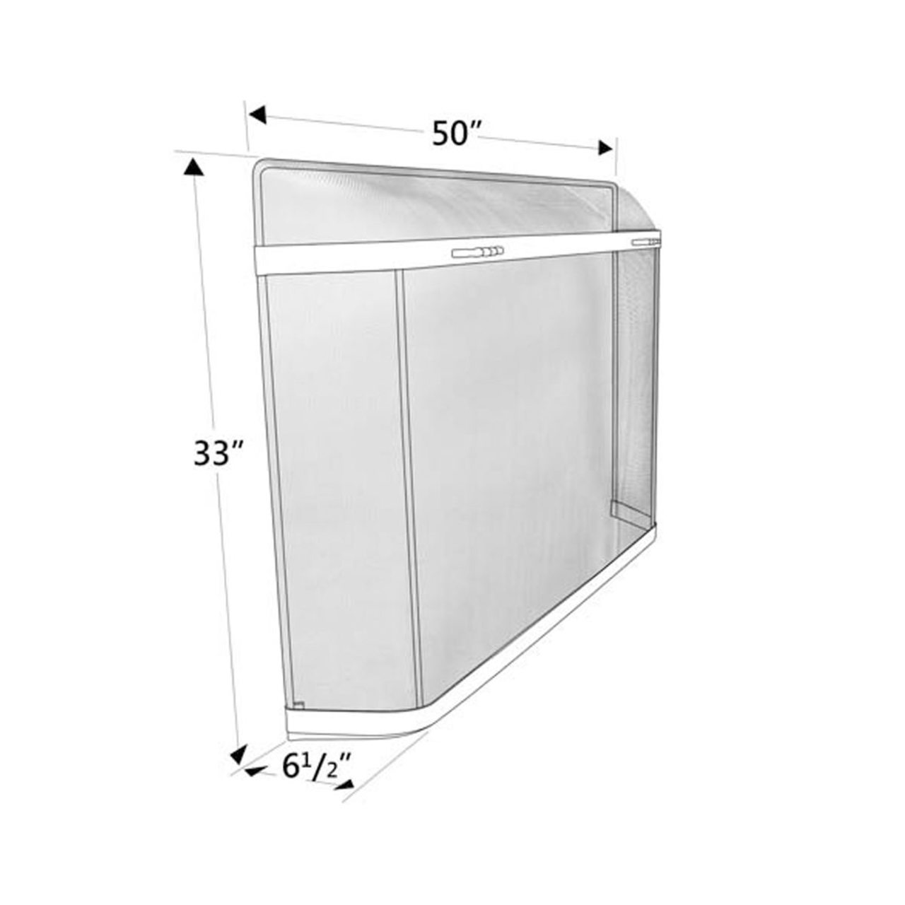 Pilgrim Burnished Bronze Spark Guard 50" x 33"