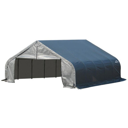 ShelterCoat 18 x 20 Garage With 9.5 Peak Roof - Gray