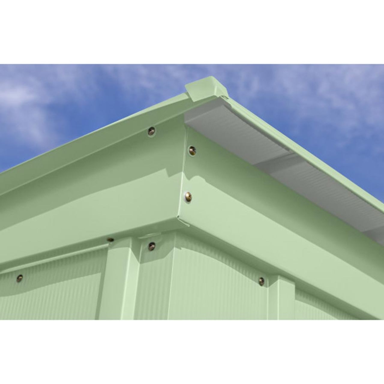 Arrow Classic Steel Storage Shed 6' x 4' -  Sage Green