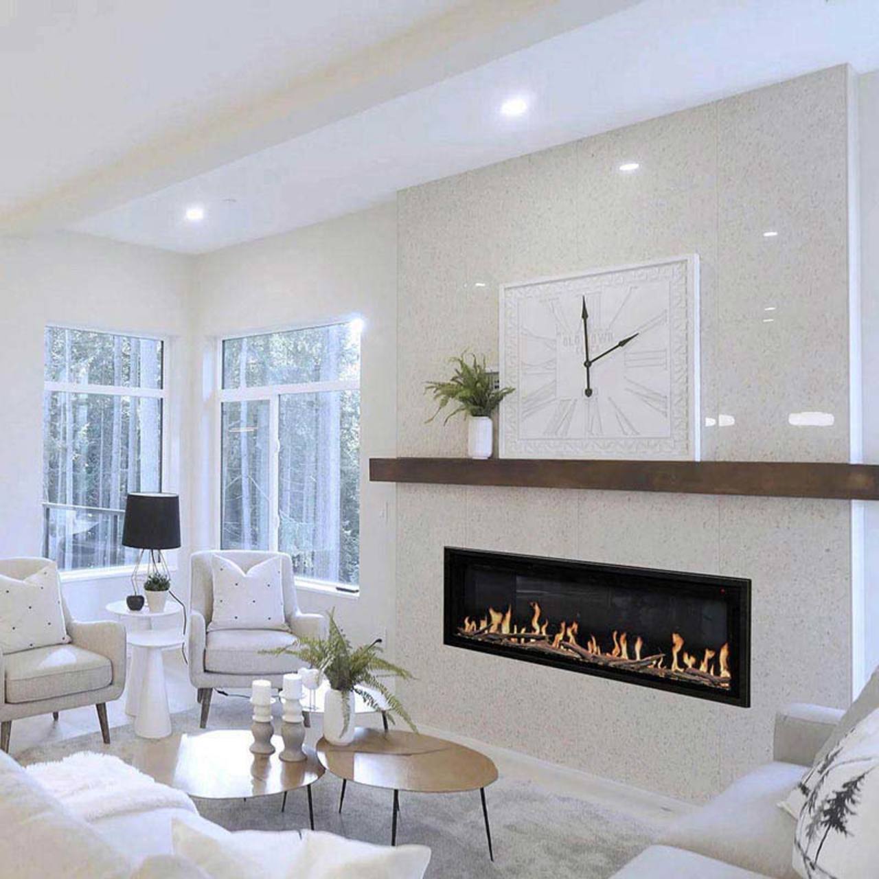 Modern Flames Orion Slim 52" Single-Sided HELIOVISION Virtual Electric Fireplace - OR52-SLIM