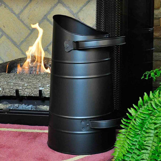 Large Black Pellet Scuttle