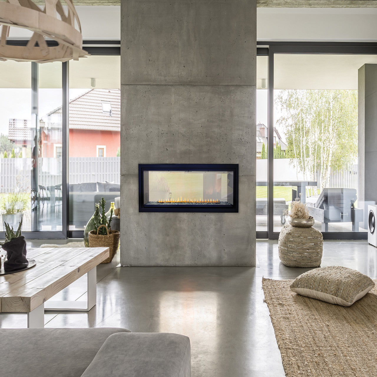 Empire 48" Boulevard See-Thru Linear Fireplace - NG - VFLB48SP90N