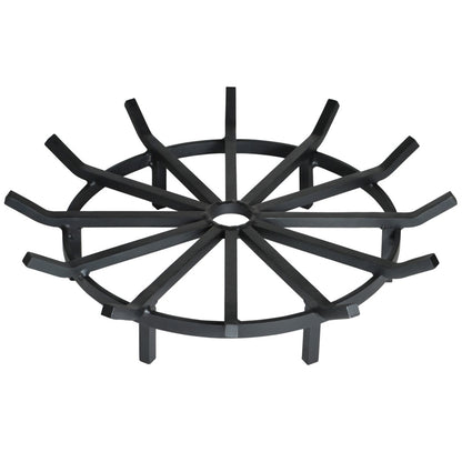 Super Heavy Duty Wagon Wheel Outdoor Fire Pit Grate- 32"