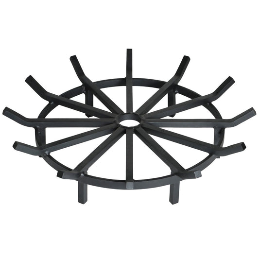 Super Heavy Duty Wagon Wheel Outdoor Fire Pit Grate- 32"