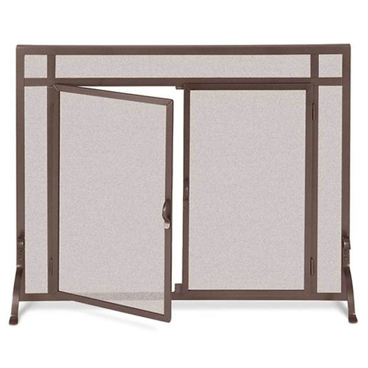 Pilgrim Forged Iron Door Screen - Bronze