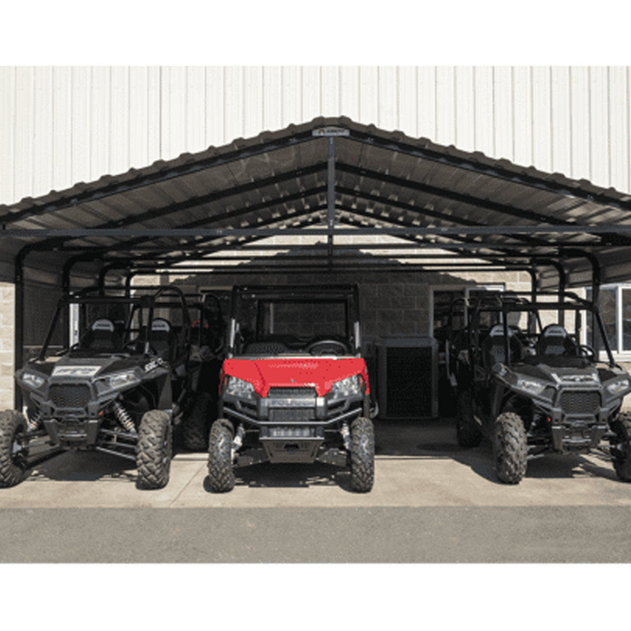 Arrow Carport 20 x 24 x 7 Ft. - Eggshell