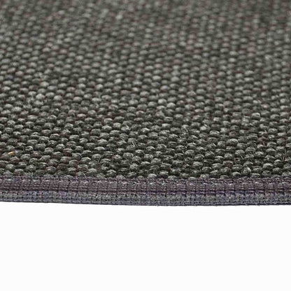 5' Half Round Charcoal Guardian Fireplace Rug