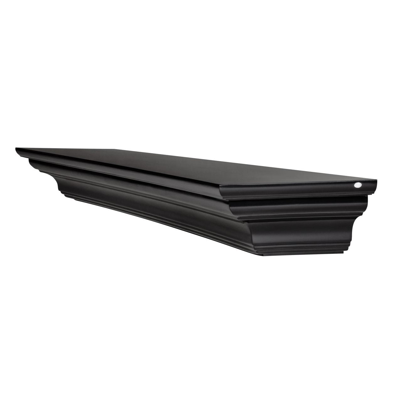 60" Crestwood MDF Fireplace Shelf by Pearl Mantels - Black Paint Finish