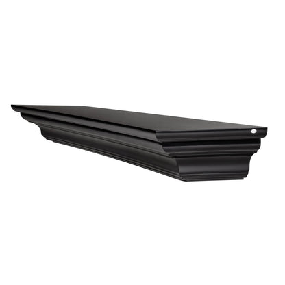 60" Crestwood MDF Fireplace Shelf by Pearl Mantels - Black Paint Finish