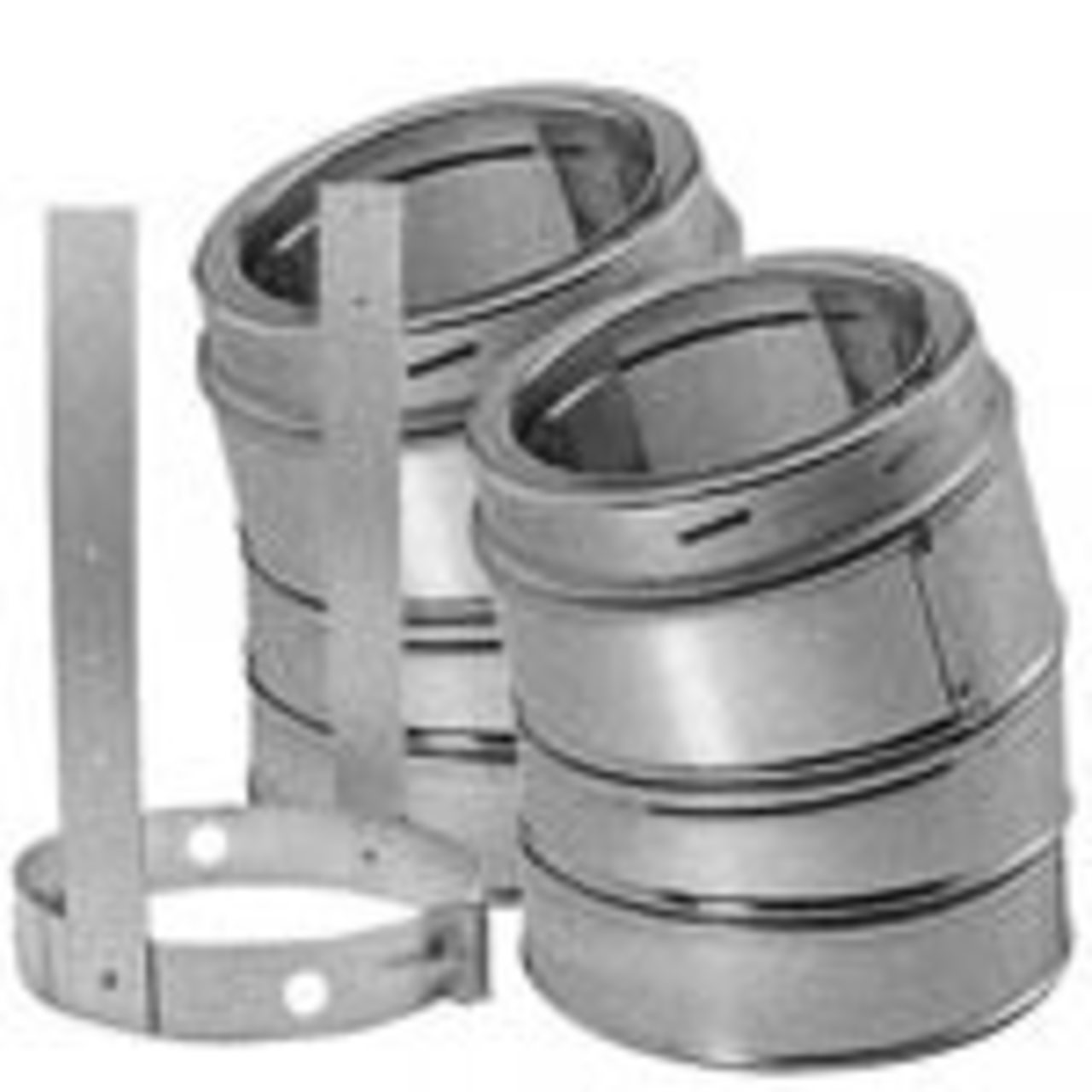 8" DuraTech 15 Degree Stainless Steel Elbow Kit - E15KSS