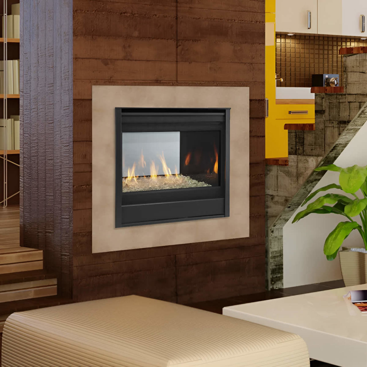 Majestic 36" See Through Multi Side Top/Rear Gas Fireplace - ST-DV36IN