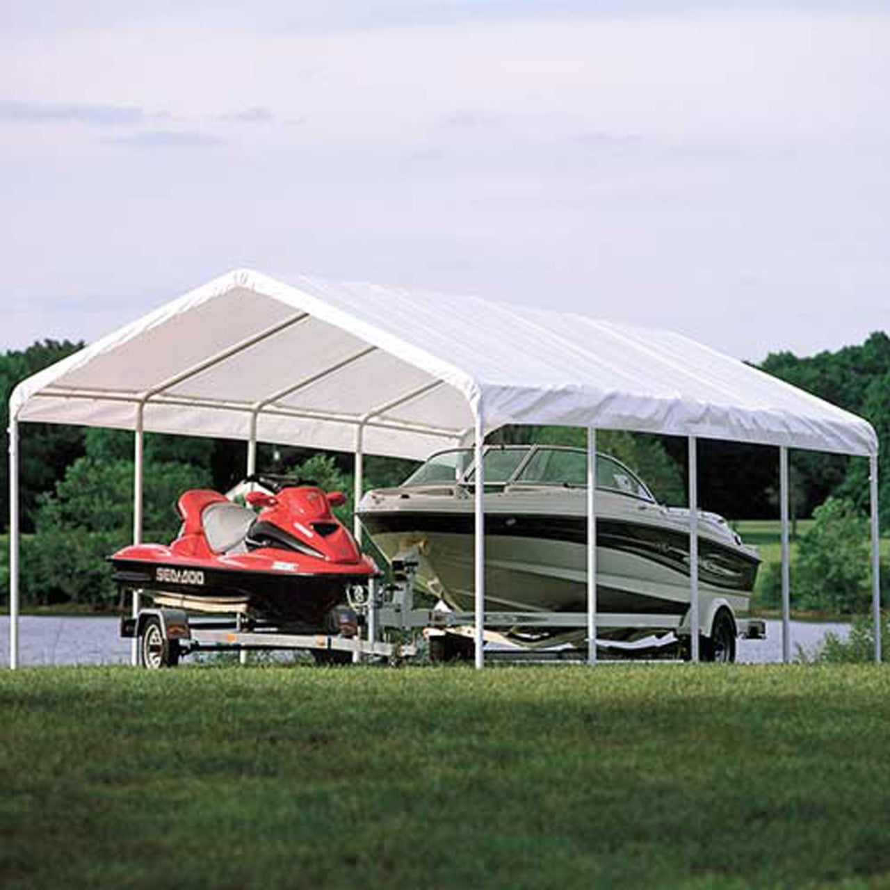 ShelterLogic 18' x 30' Super Max White Canopy - 26767