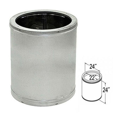 22'' x 24'' DuraTech Galvanized Chimney Pipe - 22DT-24
