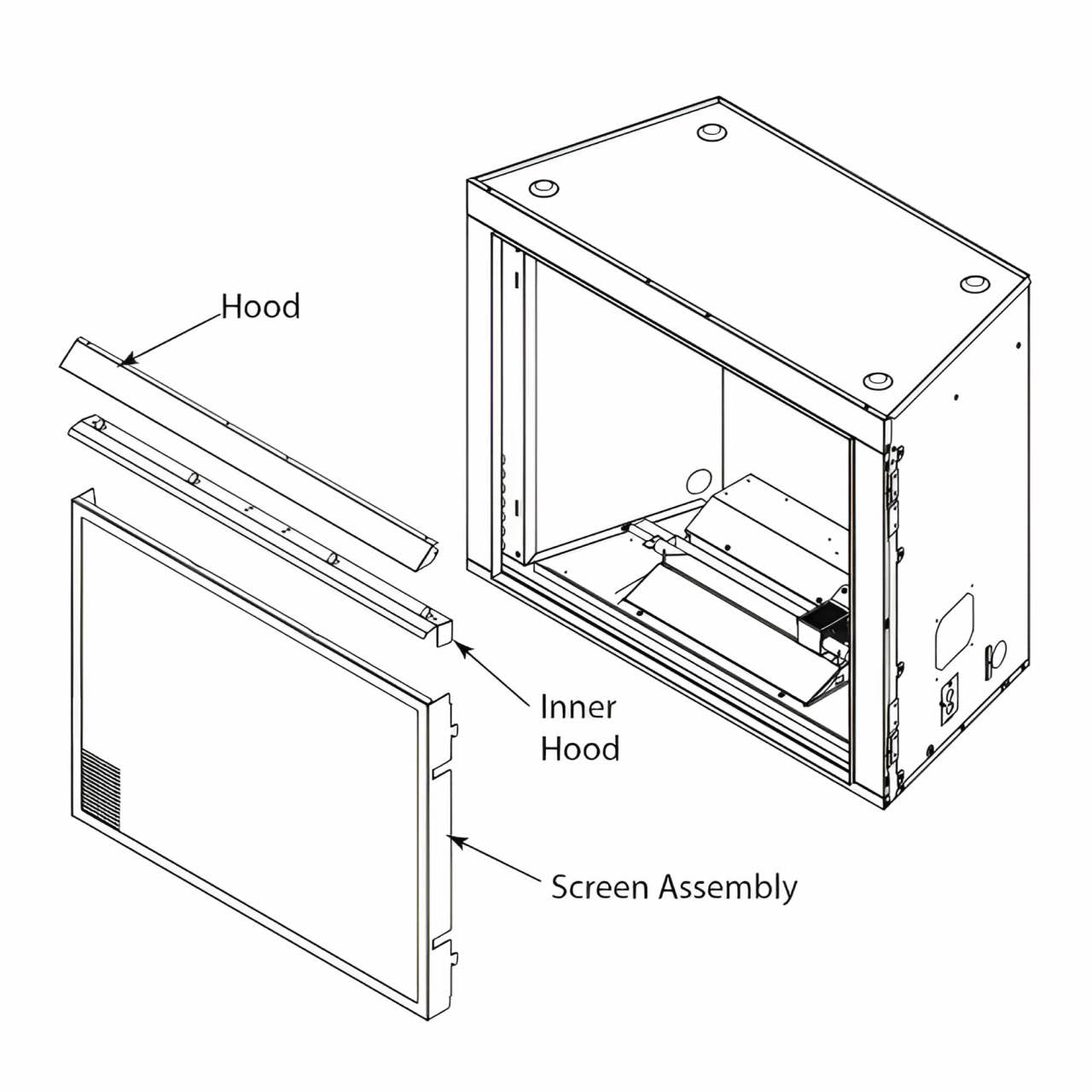 Outdoor Lifestyles Framed Mesh Hang-On Screen For Courtyard 42" - ODCOUG-42SCN