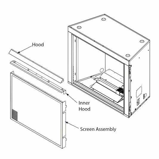 Outdoor Lifestyles Framed Mesh Hang-On Screen For Courtyard 42" - ODCOUG-42SCN