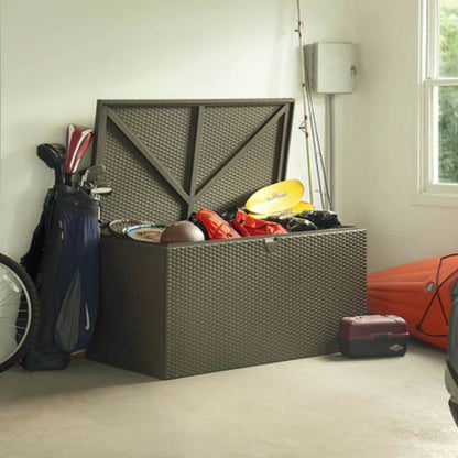 Espresso Patio Storage Box