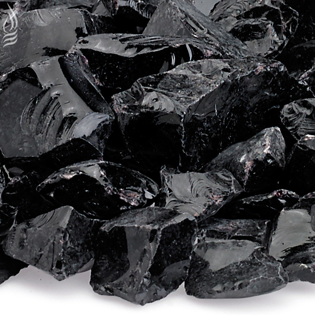 Onyx Recycled Fire Pit Glass - Medium 3/4" - 1 1/2"-10 lbs