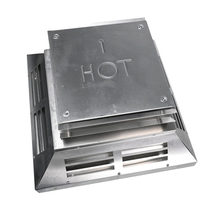 4" x 6 5/8" DirectVent Pro Aluminum Square Horizontal Termination Cap - 46DVA-HC
