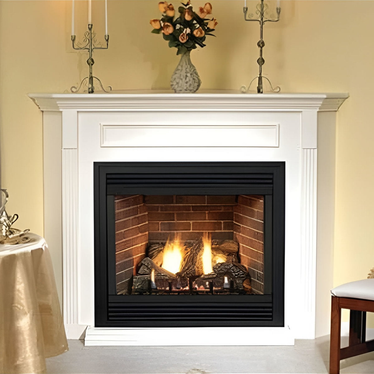 Majestic 32" Mercury Direct Vent NG Fireplace Top/Rear with Intellifire System - MERC32IN