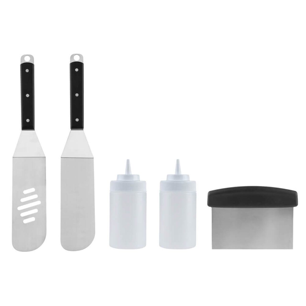 5 Piece Steel Griddle Grill Set