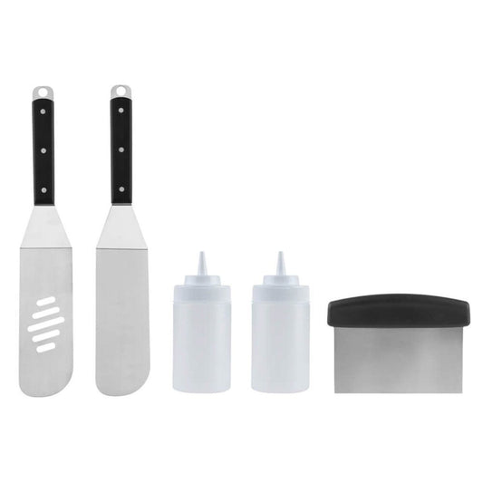 5 Piece Steel Griddle Grill Set