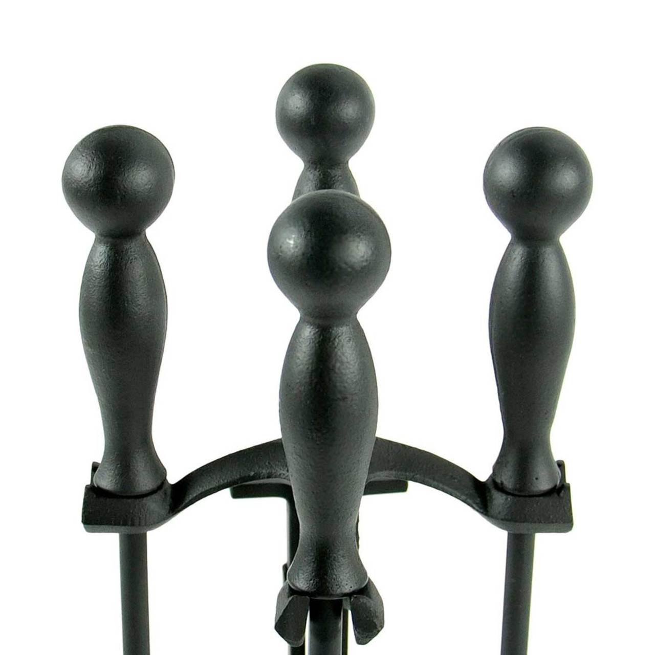 Pilgrim 5 Piece Matte Black Tool Set - Iron Ball Handles -18029