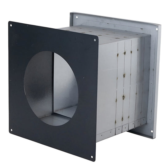 5" Ventis Direct Vent Galvanneal Painted Black Wall Pass-Thru - VDV-WPT05