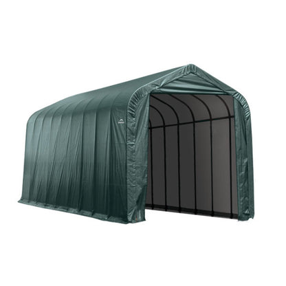 ShelterCoat 16 x 36 Garage With Peak Roof - Green