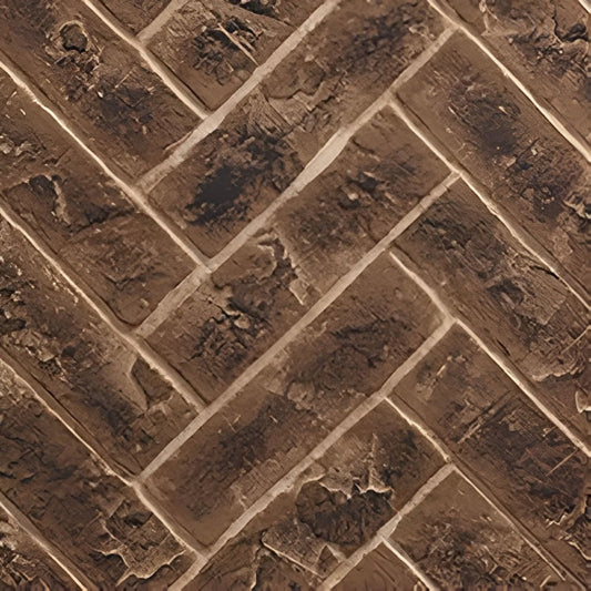 Majestic Brick Interior Panels - Herringbone - Tavern Brown 36" - BRICK36MTBH