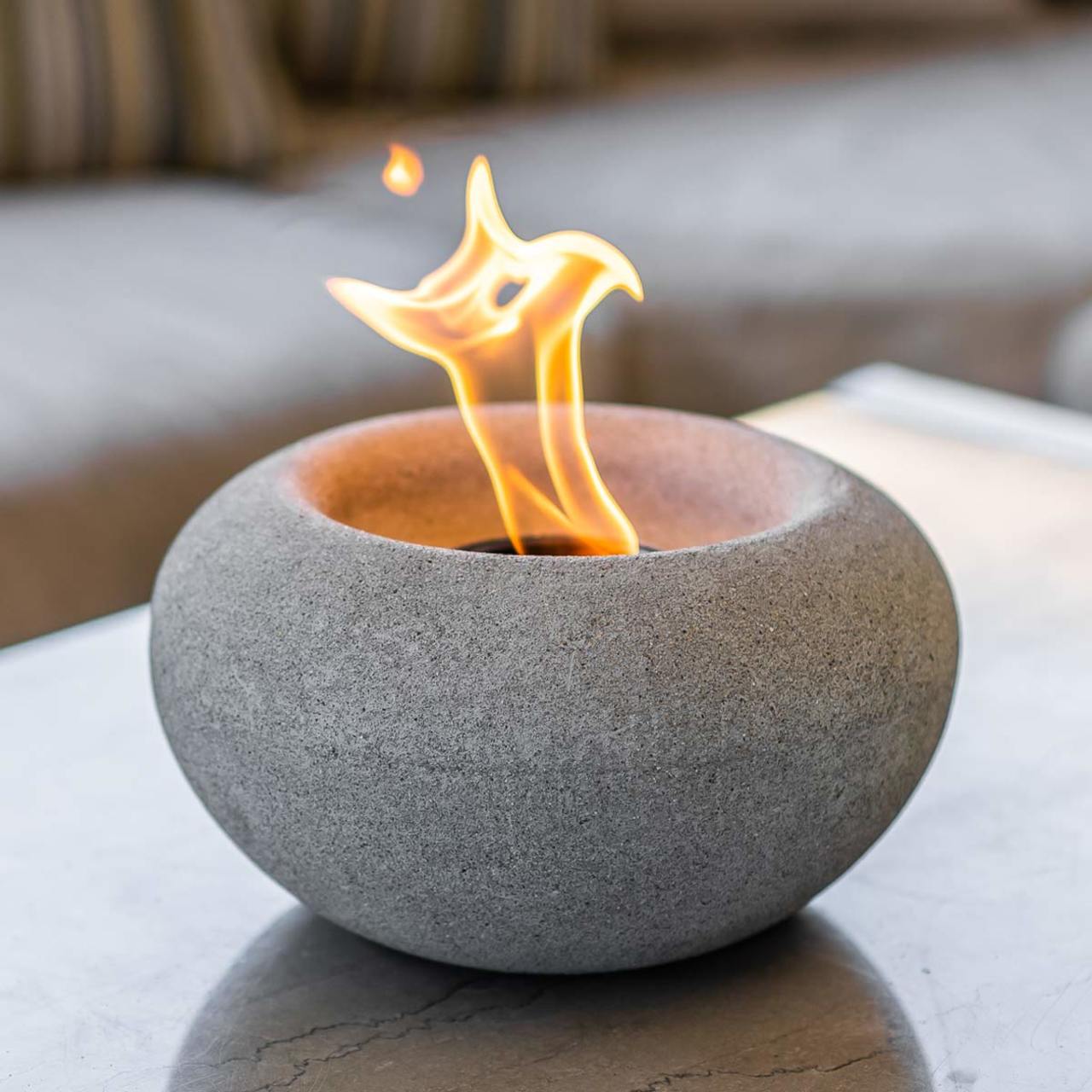 Stone Fire Bowl - Pewter