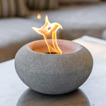 Stone Fire Bowl - Pewter