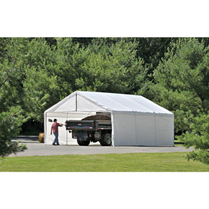 Enclosure Walls ONLY for ShelterLogic 18 Ã— 40 Canopy in White