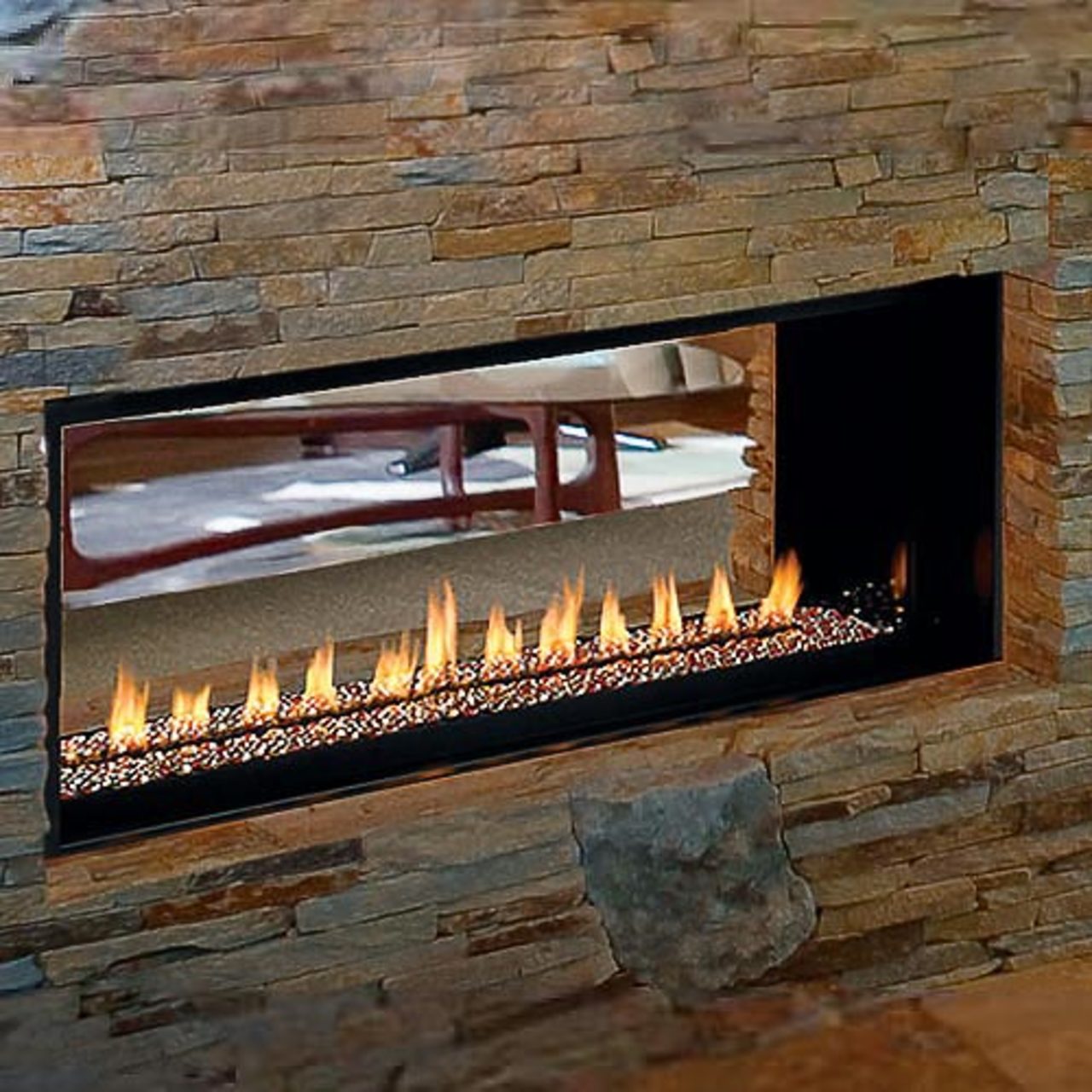 Superior 43'' Linear Fireplace Vent Free Fireplace - LP