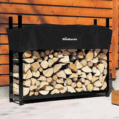 60 Heavy-Duty Woodhaven Firewood Rack with Cover