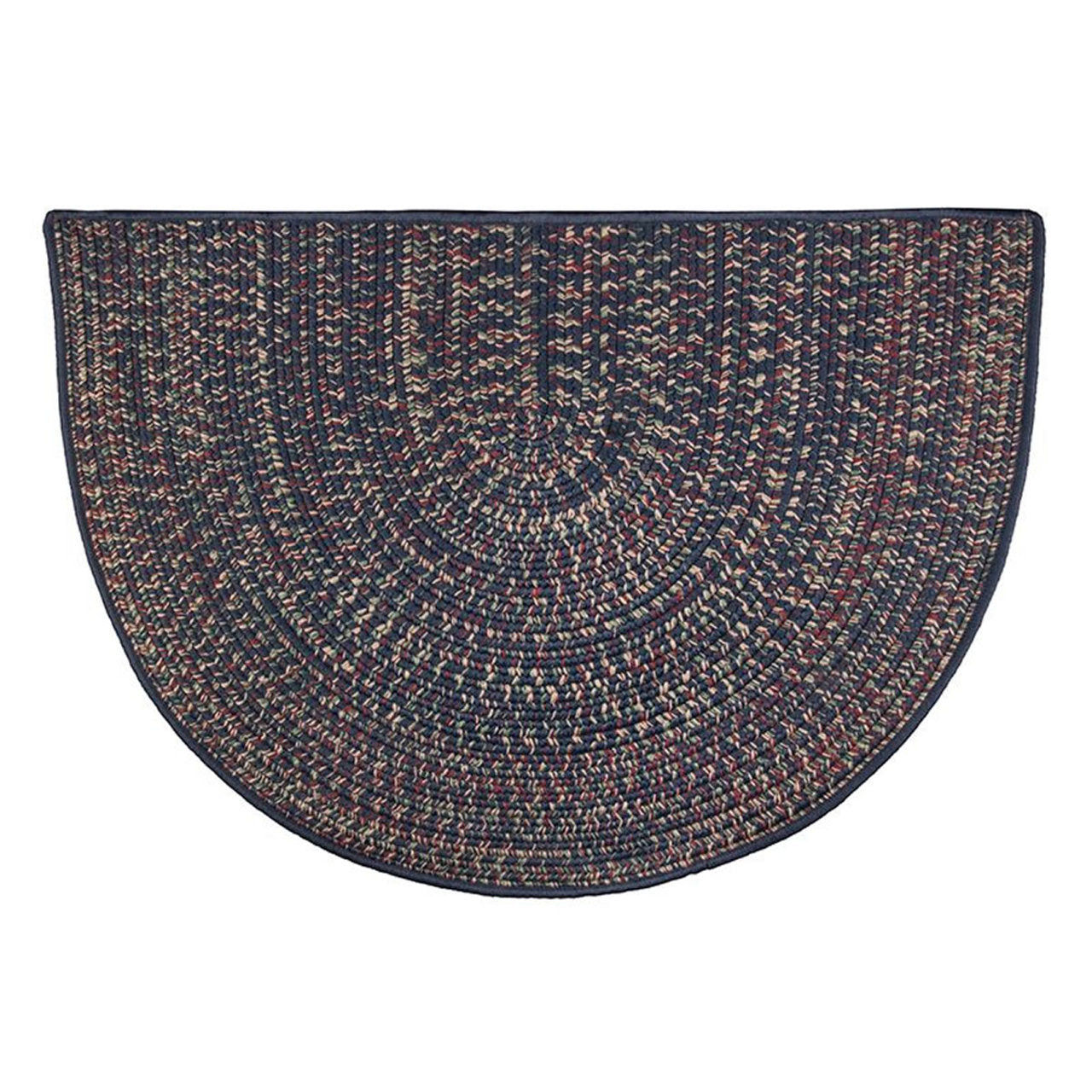 Goods of the Woods 4' Half Round Rug, Braided 48" x 27"