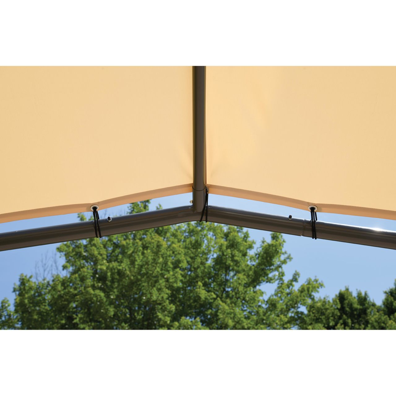 Pacifica 10' x 10' Gazebo Canopy - Marzipan Tan