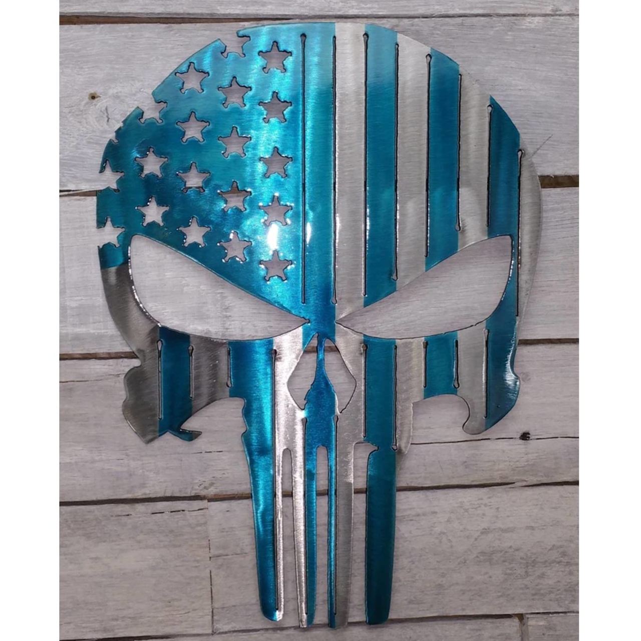 24" Decorative Metal Art - Punisher