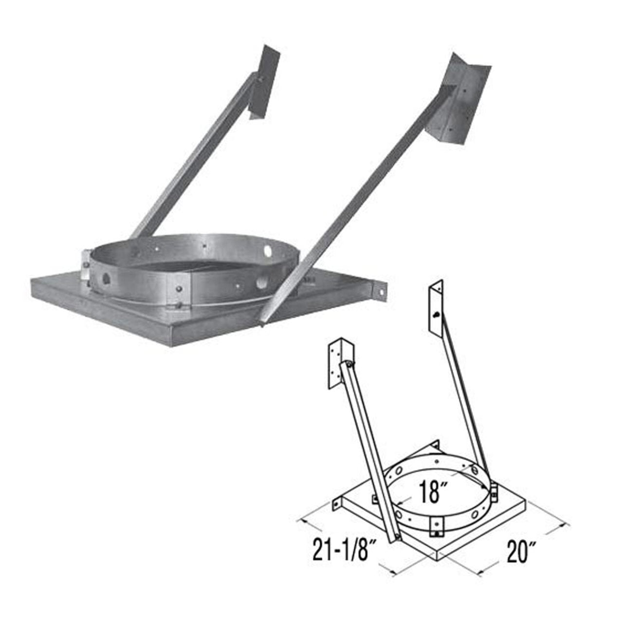 16'' DuraTech Tee Bracket - 16DT-TSB