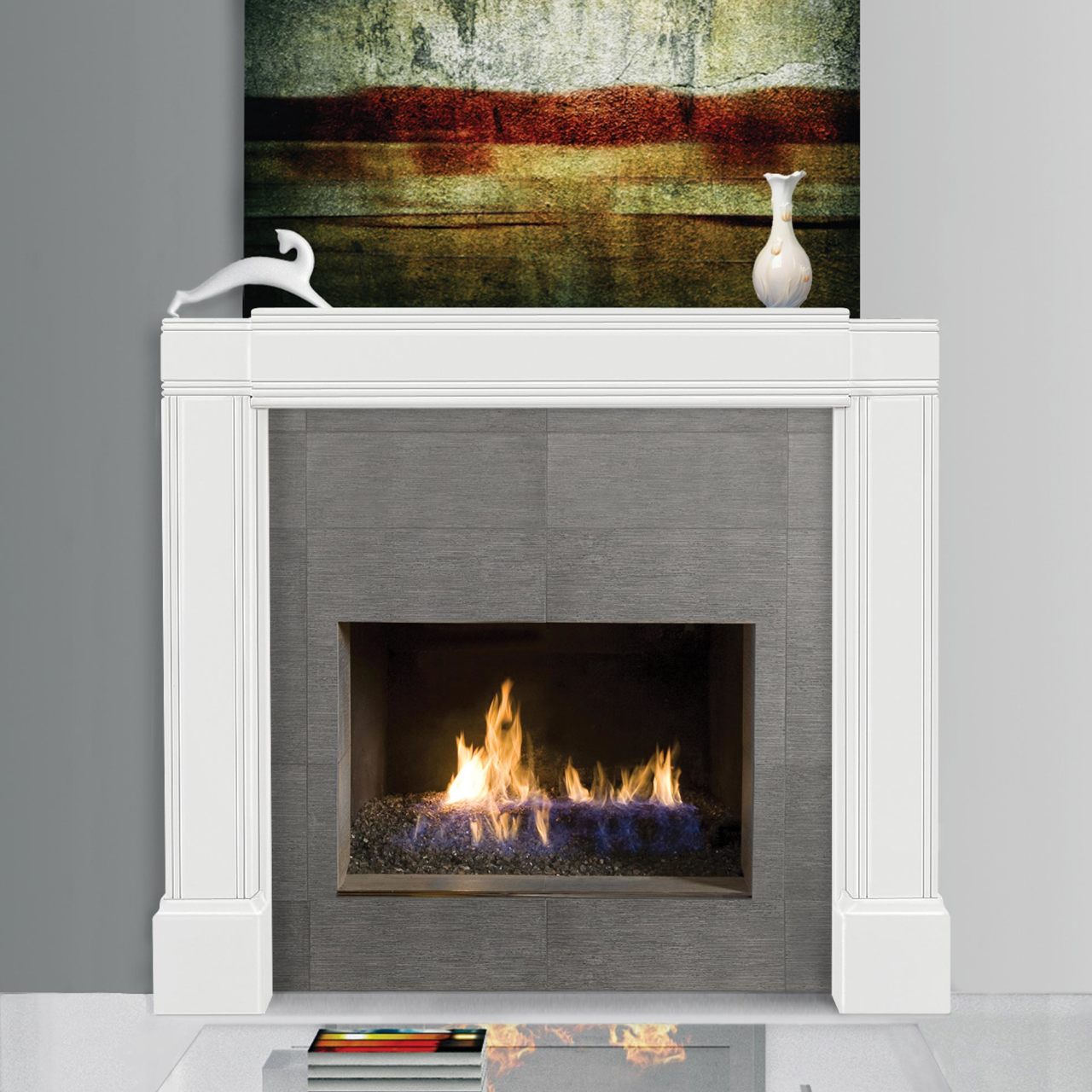Adjustable Emory Surround by Pearl Mantels - White