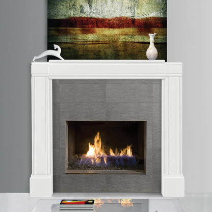 Adjustable Emory Surround by Pearl Mantels - White